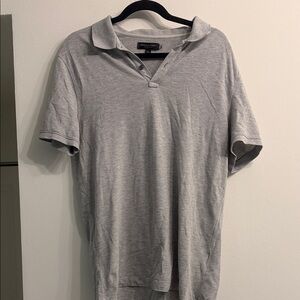 Banana Republic Light Gray Polo Shirt
